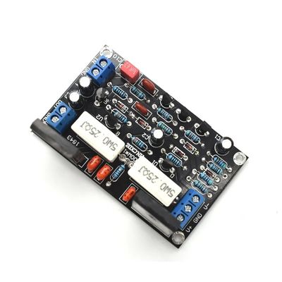 Potência de saída nominal de 100W Quadro de amplificador de áudio HIFI de canal mono com duplo DC 10-45V e baixa deriva de ruído zero