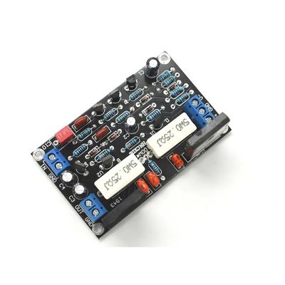 Potência de saída nominal de 100W Quadro de amplificador de áudio HIFI de canal mono com duplo DC 10-45V e baixa deriva de ruído zero
