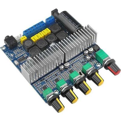 Placa amplificadora de potência de áudio de 2.1 canais CA-3169B com som de alta fidelidade e design compacto 100x75x30mm
