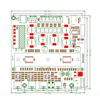 Placa amplificadora de potência de áudio de 2.1 canais CA-3169B com som de alta fidelidade e design compacto 100x75x30mm