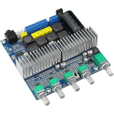 Placa amplificadora de potência de áudio de 2.1 canais CA-3169B com som de alta fidelidade e design compacto 100x75x30mm