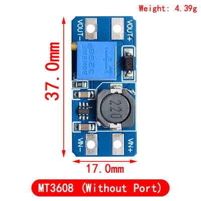 Creatall MT3608 Módulo de impulso CC-DC 2A Boost Board Voltagem de entrada 2-24V Voltagem de saída 30V