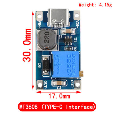 Creatall MT3608 Módulo de impulso CC-DC 2A Boost Board Voltagem de entrada 2-24V Voltagem de saída 30V