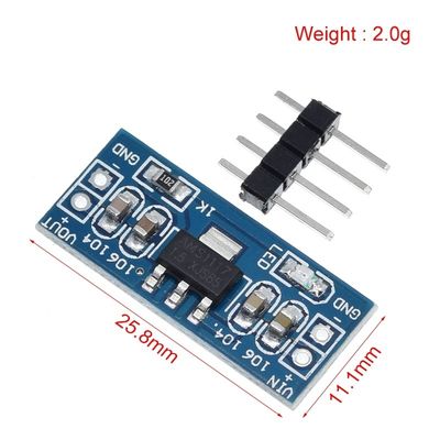 AMS1117 ICs de módulos de 3,3 V para aplicações de alimentação de 1,5 V, 1,8 V, 2,5 V e 3,3 V