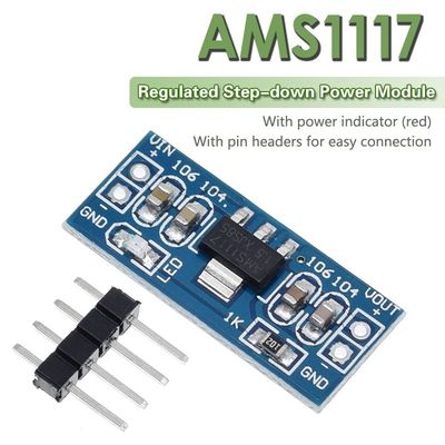 AMS1117 ICs de módulos de 3,3 V para aplicações de alimentação de 1,5 V, 1,8 V, 2,5 V e 3,3 V