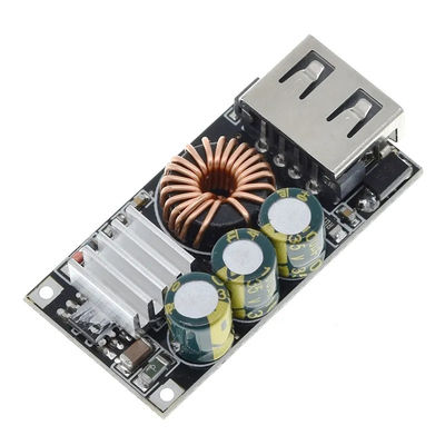 Carregamento de emergência de telemóvel com QC3.0 DIY Fast Charger Board e 24W Power Supply