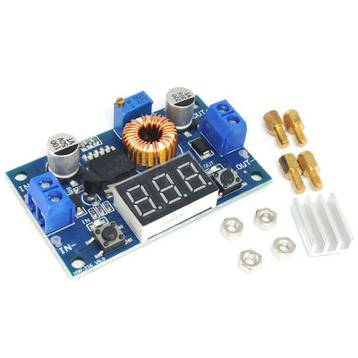 Tipo de montagem padrão XL4015E Buck Module 5A 75W com display de tensão 66*39*18mm