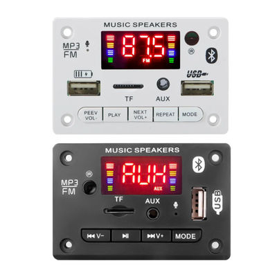 Reprodutor de MP3 USB sem fio para carros com slot de cartão TF FM e amplificador profissional de microfone