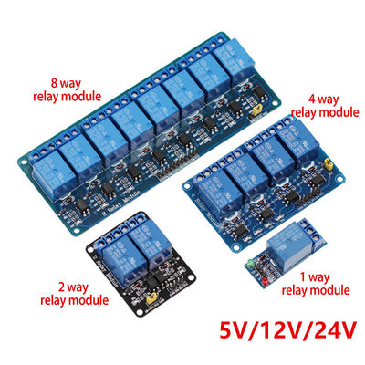 Trigger de alto e baixo nível 5V / 12V / 24V Shield para Arduino 1 2 4 6 8 Modulo de relevo de canal