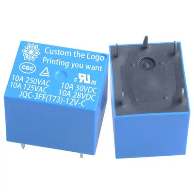 PCB Mini Rele Electromagnético T73 Potência 10A 10amp 1 Co Dc 5V 12V 24 24V 24vdc 4 Pin 5Pines 5 Pines