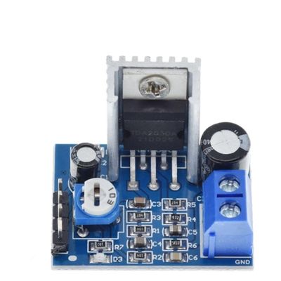 Módulo de placa de amplificador de áudio 6-12V TDA2030 com saída de 18W e volume ajustável