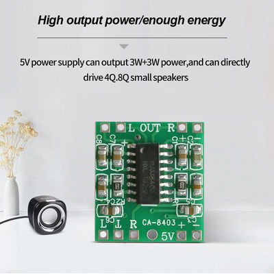 2*3W DC 5V Modulo de Áudio Classe D PMA8403 Quadro de Amplificador para Produtos de Áudio Ultrapequeno