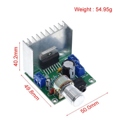 Placa amplificadora de potência de canal duplo TDA7297 12V com saída de 15W + 15W e design sem ruído