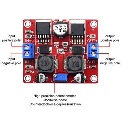 CA-2577 Módulo de regulação automática da tensão CC-DC Compatível com painel solar LM2596S