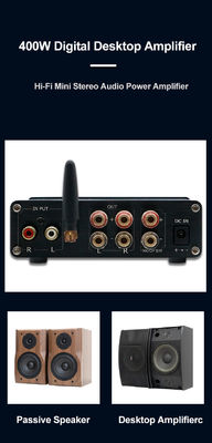 100W*2+200W Amplificador de Potência de Áudio para Casa com Bluetooth 5.0 e 2.1 Channel Mini HiFi Stereo Classe D Amplificador Digital