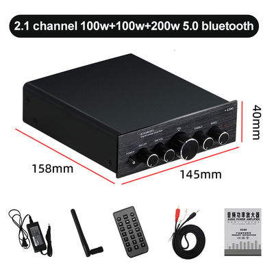 2*100W 2.1 Channel Digital Audio HIFI Amplificador Digital de Desktop Subwoofer Amplificador de Potência de Som para Áudio Doméstico