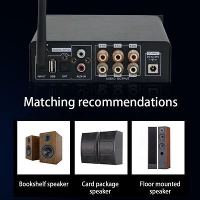 2.1 Canal de potência de saída de 100 W Wireless Bluetooth Digital Audio HIFI Amplificador de potência para áudio doméstico