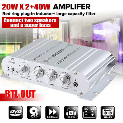 Placa amplificadora de 12V de 2.1 canais com potência de saída 80WX2 + 80W para áudio digital hi-fi doméstico