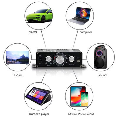 AK-270 12V 30W + 30W 2.0 Canal Amplificador de Potência Bluetooth para Home Theater