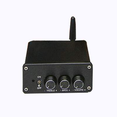 Tabela de amplificador de áudio Bluetooth 5.0 de 100W*2 com material de alumínio para amplificador de potência profissional