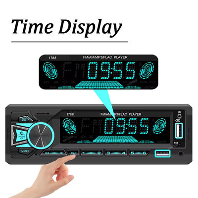 Rádio Universal de Carro 60Wx4 com Receptor FM MP3 Player e Entrada AUX USB/SD