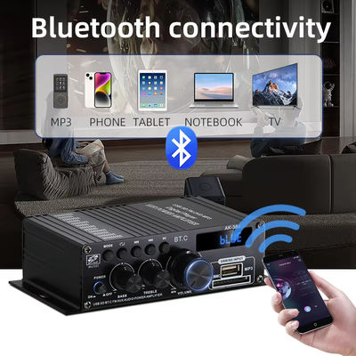 Amplificador de áudio Bluetooth v5.0 de 2.0 canais AK-380 com potência de saída de 100-300W para home theater