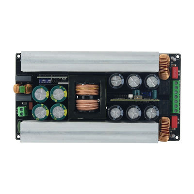 2x600W Stereo Digital Power Amplifier Board AC DC Converter com alimentação de comutação Bridged Speaker Protection Board Mount