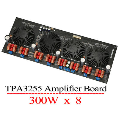 TPA3255 8-canal 300W Digital Power Amplifier Board Alta eficiência Classe D Amplificador de áudio para cinema em casa DIY