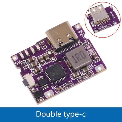 IP5310 Modulo de energia Step-Up Tipo-C Convertidor de impulso USB 5V 4.2V 3A Quadro de carregamento de bateria de lítio com indicador LED