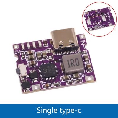 IP5310 Modulo de energia Step-Up Tipo-C Convertidor de impulso USB 5V 4.2V 3A Quadro de carregamento de bateria de lítio com indicador LED