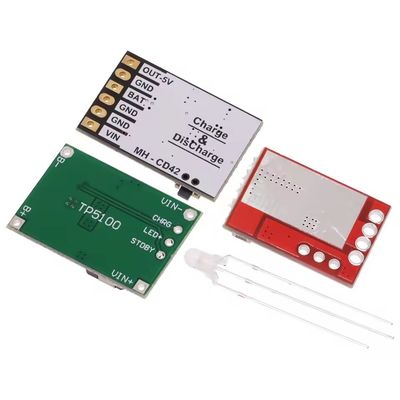 TP5100 TP5000 Painel de módulo de alimentação de gerenciamento de carga 18650 1A 2A 5V Compatível com baterias de lítio 4.2V 8.4V 1S 2S