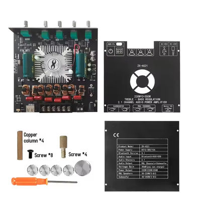 Modulo de amplificador de áudio ZK-AS21 2.1 Channel TPA3255 Subwoofer 220WX2+350W 220WX2+350W Amplifier Board ZK-AS21