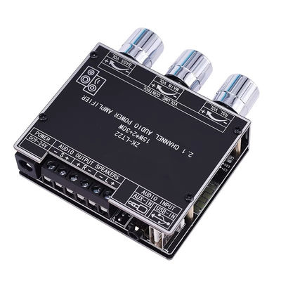 ZK-LT22 LT23 Modulo de amplificador de potência do receptor de áudio 2.1 canal Subwoofer Ajuste de baixo alto Classe D 12V Home TWS