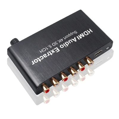 HDMI para 3.5mm RCA Convertidor de Áudio Análogo Extractor Decoder Amplificador para PS4 DVD 5.1 Canal Divididor de Som Moldes Privadas
