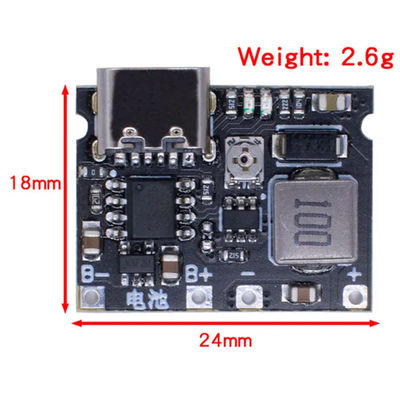3.7V a 9V 5V 2A DC-DC Step Up Boost Module 18650 Lithium Battery Charging Discharging Board Tipo-C DC TP4056