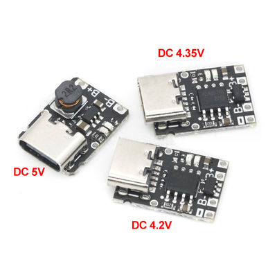 5V Carregamento e descarga Módulo integrado 3.7V 4.2V 18650 Bateria de lítio Carregamento Boost Power Board Proteção Tipo-c