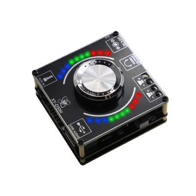 TPA3116 Módulo 50W*2 Estéreo HIFI Volume Espectro Amplificador de Potência Com Música Lâmpada de Ritmo Molde Privado