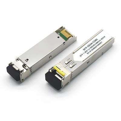 GPON PON 10G DWDM SFP 80KM Módulo 10G Taxa de dados 1310nm Comprimento de onda para rede FTTH 5G 80km Distância SM Transceptores ópticos