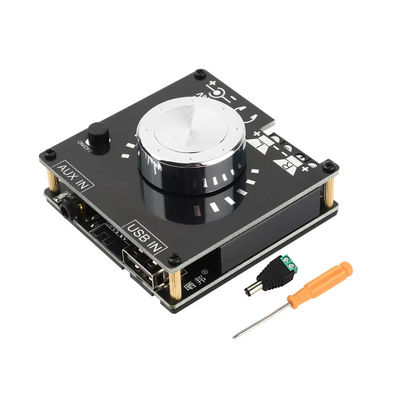 BT 5.0 Digital Power Amplifier Board 100W*2 Stereo Mini DIY Audio Module com suporte de entrada U Disk &amp; AUX