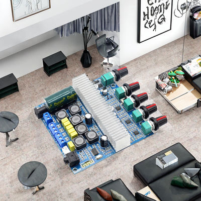 Placa amplificadora TPA3116D2 2.1 canais 2x50W+100W Áudio Estéreo