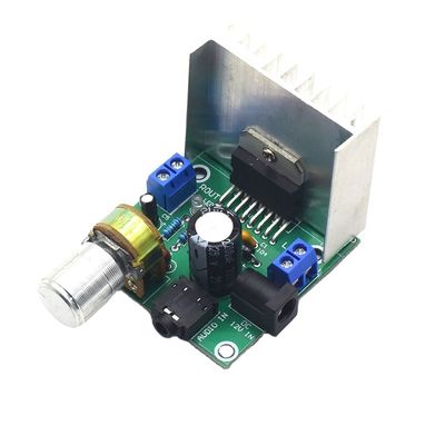 Placa Amplificadora Estéreo TDA7297 15W+15W 12V DC Módulo de Áudio