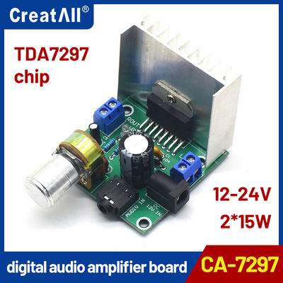 Placa Amplificadora Estéreo TDA7297 15W+15W 12V DC Módulo de Áudio