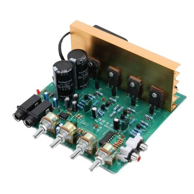 Placa de Amplificador de Áudio de 100W 2.0 Canais Módulo PCB 16x14x6cm