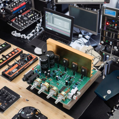 Placa de Amplificador de Áudio de 100W 2.0 Canais Módulo PCB 16x14x6cm