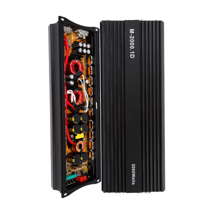 Amplificador de Potência de Áudio de Carro de Alta Potência 12V 2000W 2000 Watt Mono Subwoofer de Classe D com Crossovers