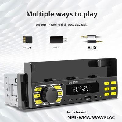 Creatall HD Lossless Music Car MP3 Player com controle central Multifunção USB Flash Drive Card Slot FM Radio