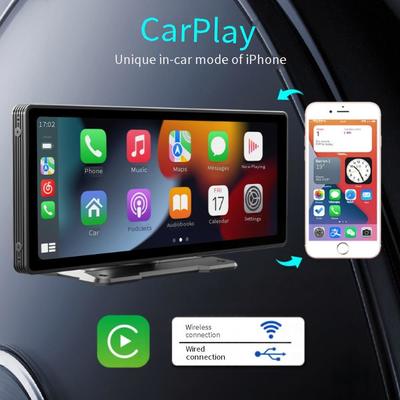 Rádio Estéreo Portátil Android de 10,26 Polegadas para Carro Carplay GPS Navegação Interconexão Reversa Reprodutores MP4 4K Navegação GPS