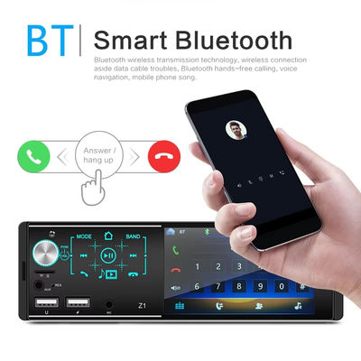 4.1 polegada Car Stereo portátil Dual USB HD Touch Screen para Bluetooth MP5 Player Luzes coloridas Autoradio Car Radio CD para DVD VCD