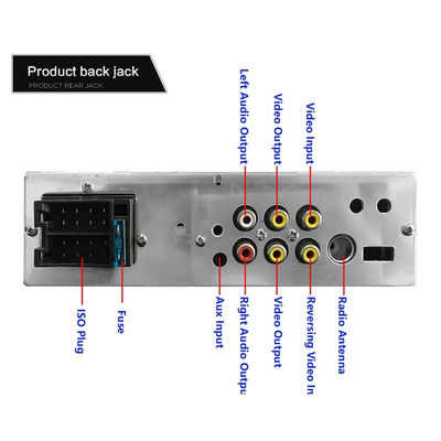 4.1 polegada Car Stereo portátil Dual USB HD Touch Screen para Bluetooth MP5 Player Luzes coloridas Autoradio Car Radio CD para DVD VCD