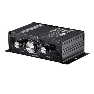 Mini Amplificador Doméstico BT-888 12V 20W+20W BT Sem Fio Pequeno Metal Venda Quente para Comércio Exterior Transfronteiriço